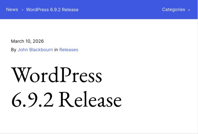 wordpress 6 9 2
