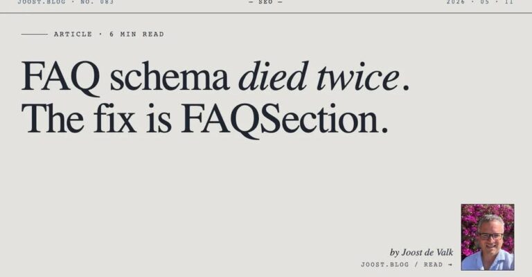 faq schema is dead