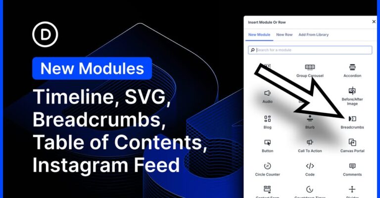 five new modules for divi