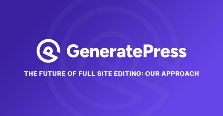 generatepress and fse