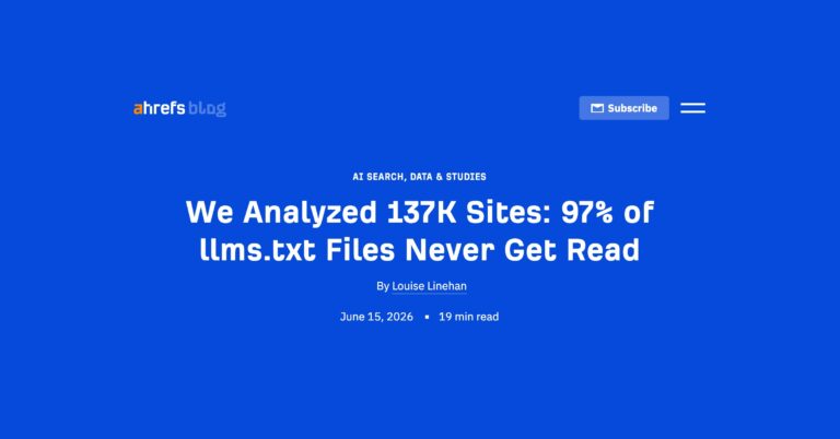 ahrefs study