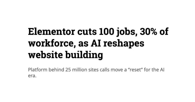 elementor layoffs