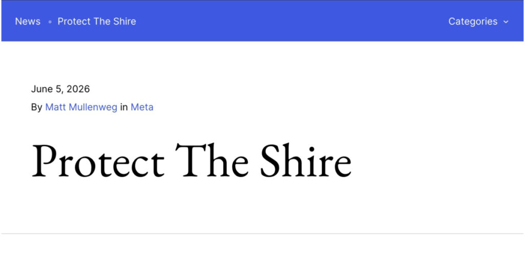 protect the shire