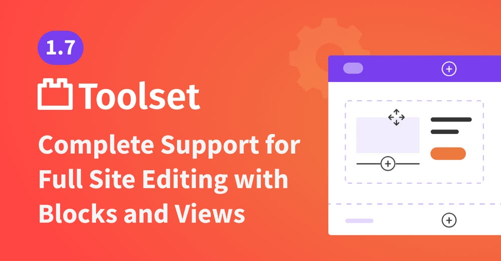 toolset supports the block editor