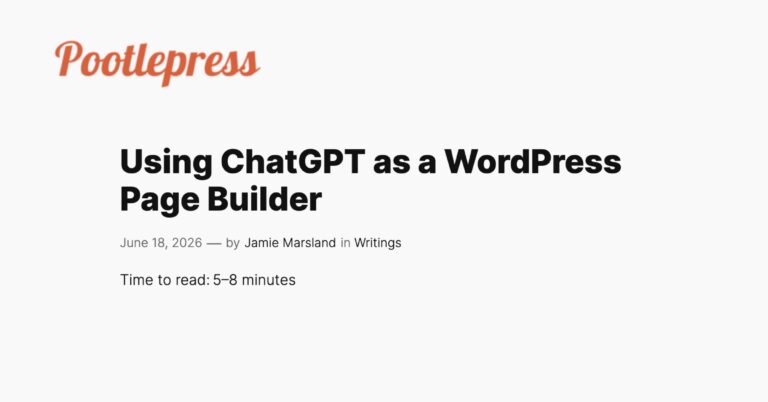 using as as a page builder