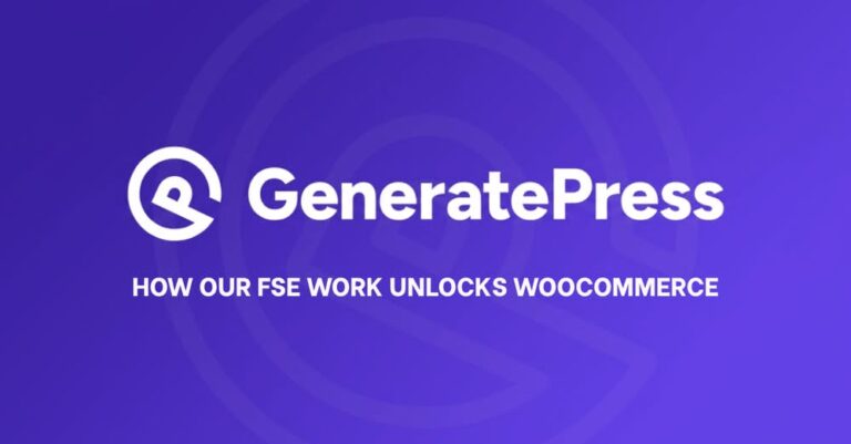 generatepress fse toolset