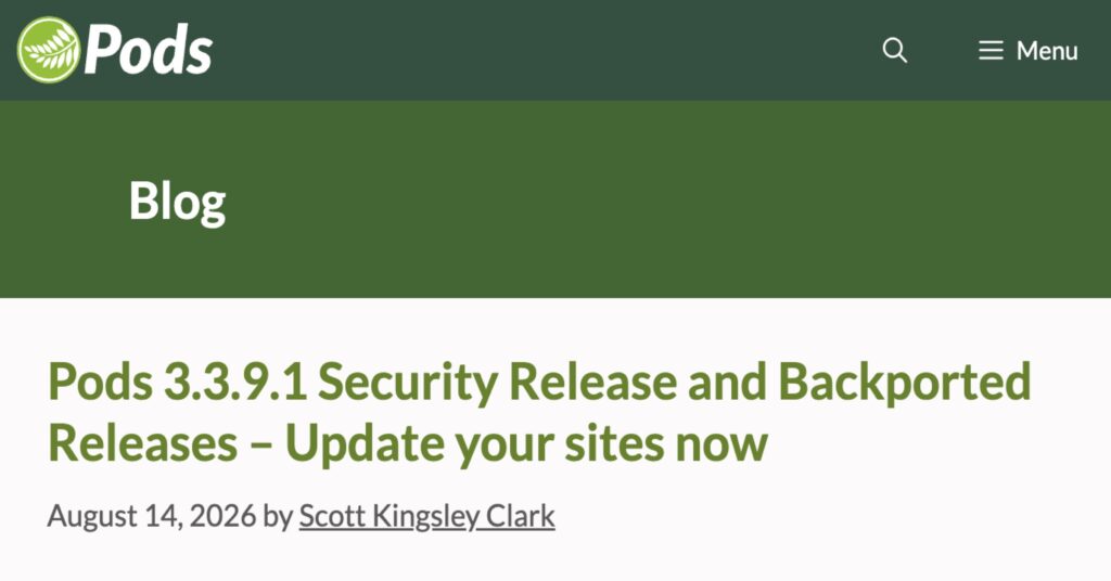 pods security release