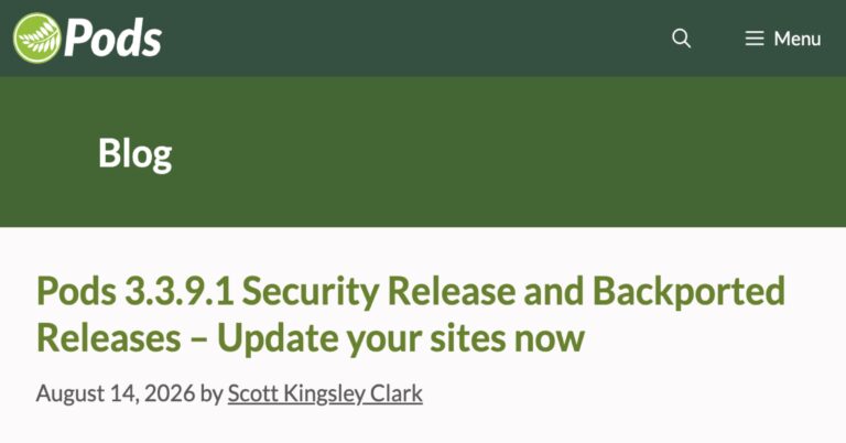 pods security release