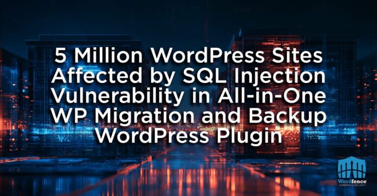 sql injection aio wp migration