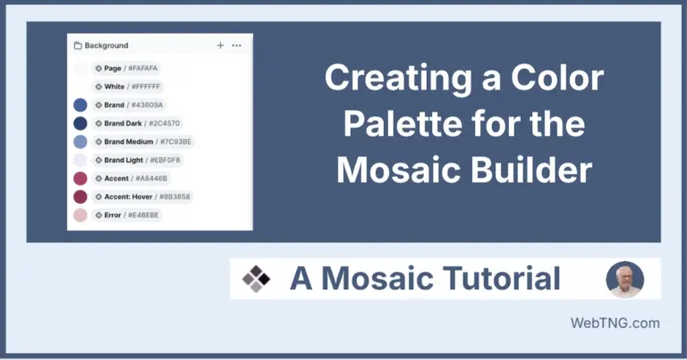 mosaic color palette