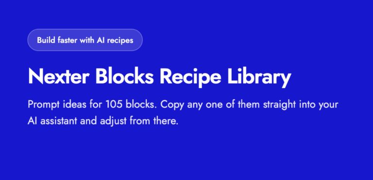 nexterwp ai recipes